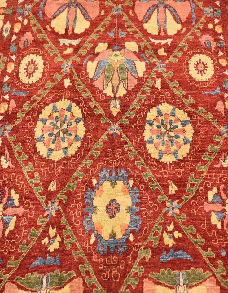 Detail image of  6' 8 x 10' 2  Hand Knotted Ariana Ziegler Oriental Rug