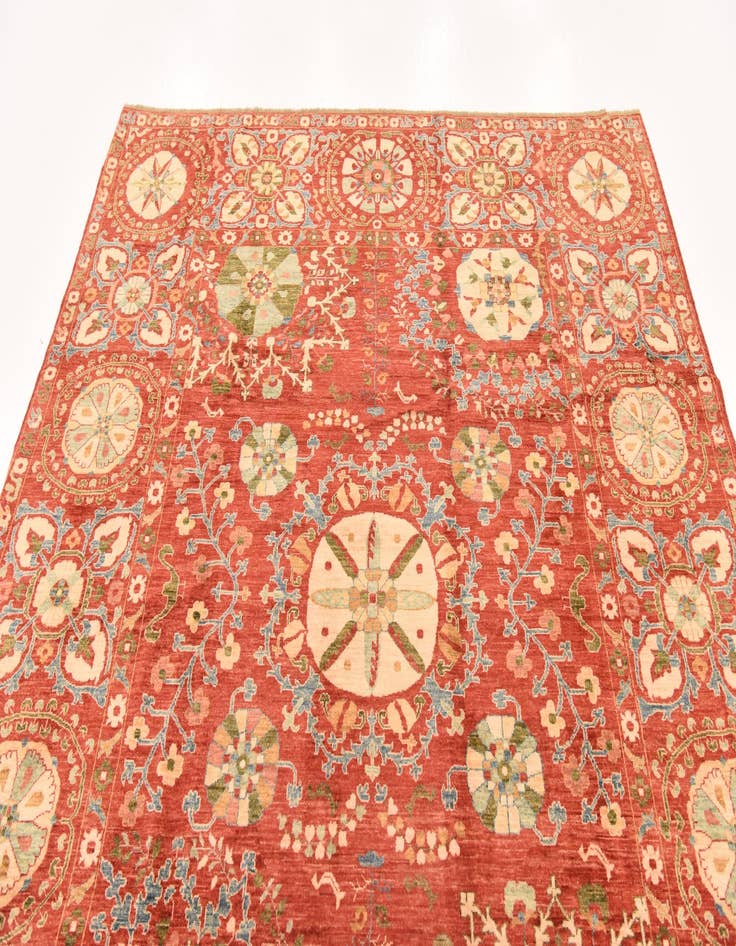 Detail image of  6' 8 x 8' 5  Hand Knotted Ariana Ziegler Oriental Rug