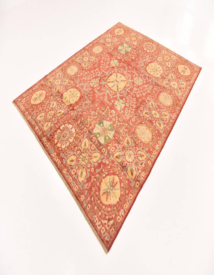 Detail image of  6' 7 x 8' 6  Hand Knotted Ariana Ziegler Oriental Rug