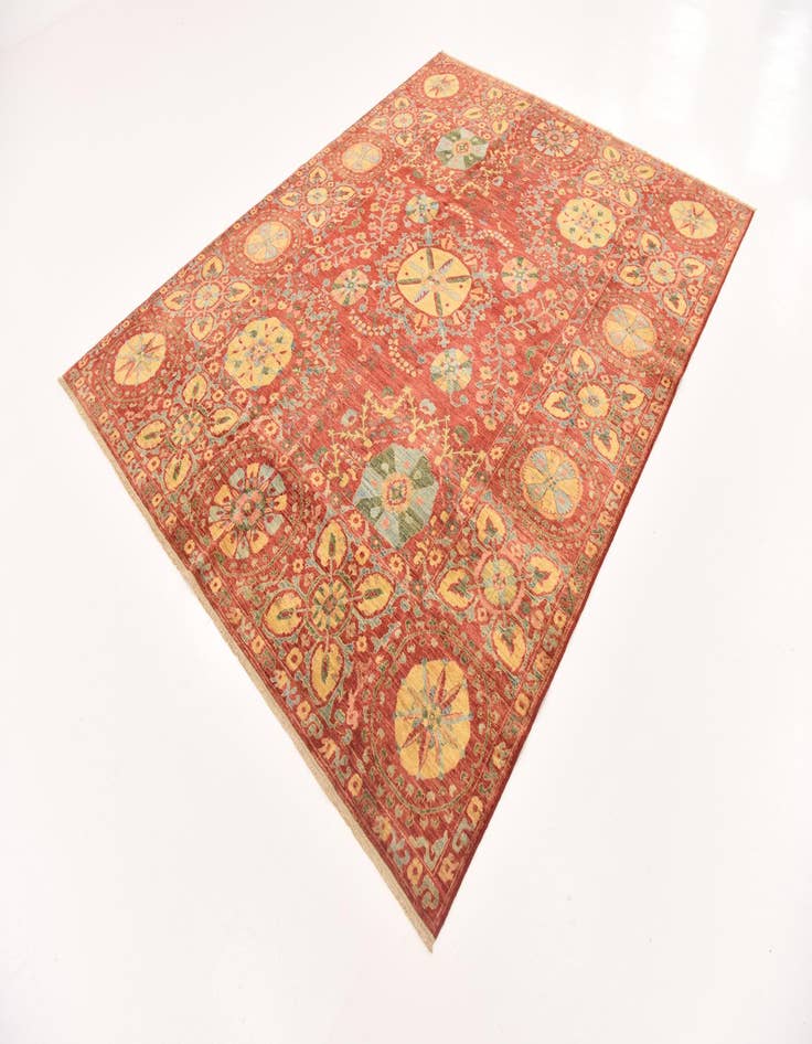 Detail image of  6' 7 x 8' 4  Hand Knotted Ariana Ziegler Oriental Rug