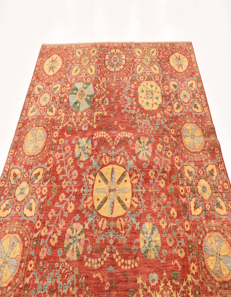 Detail image of  6' 7 x 8' 4  Hand Knotted Ariana Ziegler Oriental Rug