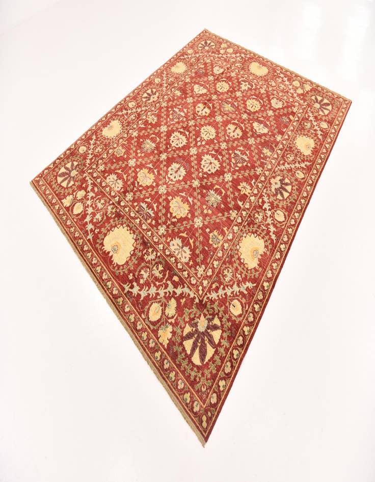 Detail image of  6' 7 x 8' 4  Hand Knotted Ariana Ziegler Oriental Rug