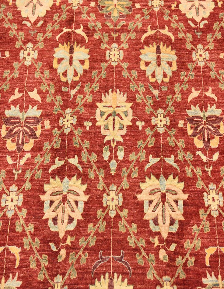 Detail image of  6' 7 x 8' 4  Hand Knotted Ariana Ziegler Oriental Rug