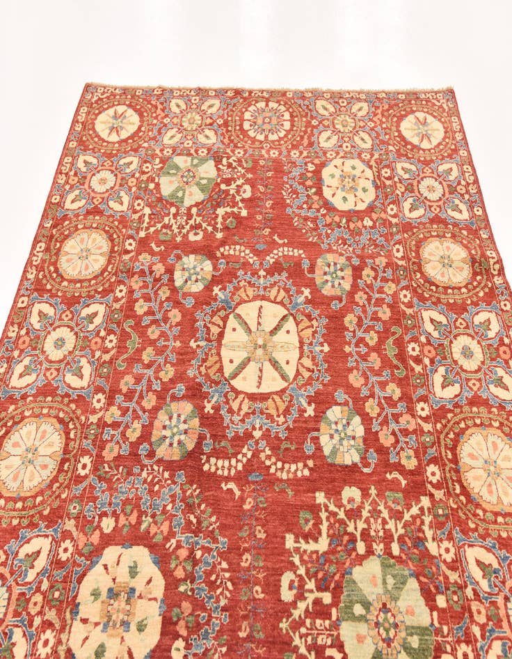 Detail image of  6' 5 x 8' 10  Hand Knotted Ariana Ziegler Oriental Rug