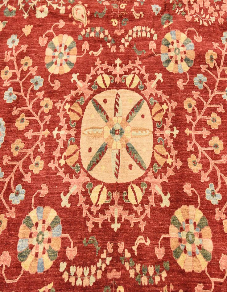 Detail image of  8' 7 x 10' 1  Hand Knotted Ariana Ziegler Oriental Rug