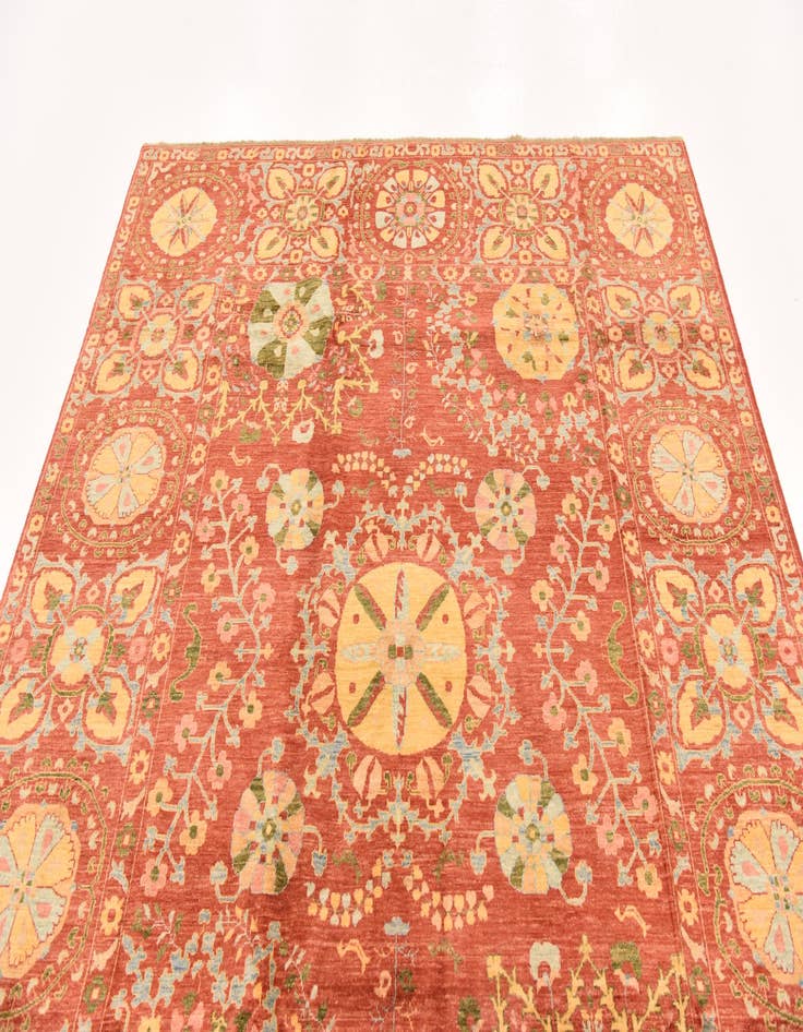 Detail image of  6' 8 x 8' 7  Hand Knotted Ariana Ziegler Oriental Rug