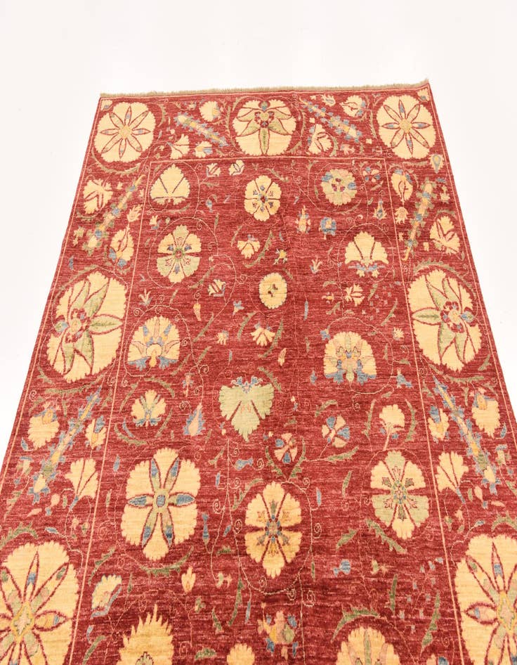 Detail image of  5' 6 x 8' 4  Hand Knotted Ariana Ziegler Oriental Rug