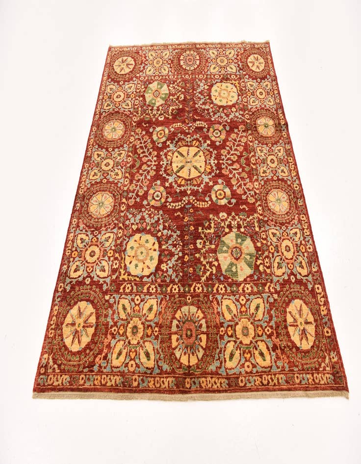 Detail image of  5' x 6' 4  Hand Knotted Ariana Ziegler Oriental Rug