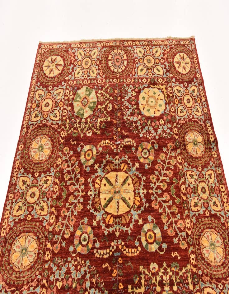 Detail image of  5' x 6' 4  Hand Knotted Ariana Ziegler Oriental Rug