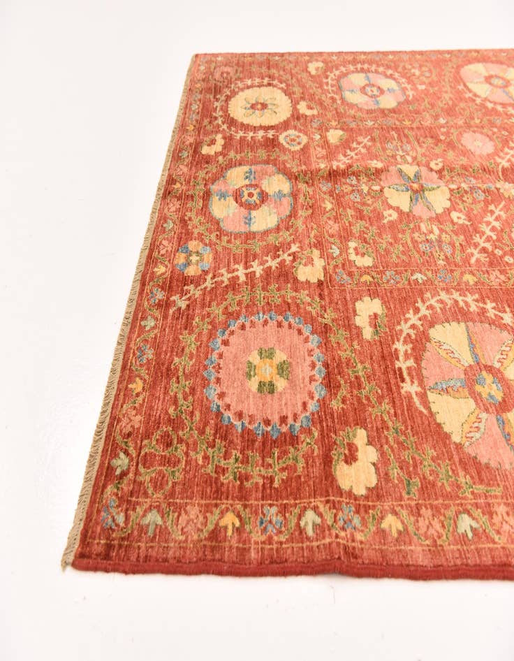 Detail image of  5' 1 x 6' 4  Hand Knotted Ariana Ziegler Oriental Rug