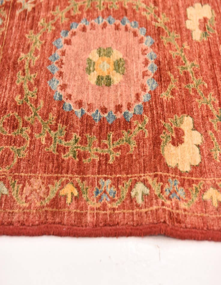Detail image of  5' 1 x 6' 4  Hand Knotted Ariana Ziegler Oriental Rug