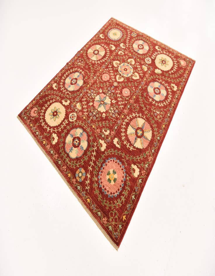 Detail image of  5' 1 x 6' 4  Hand Knotted Ariana Ziegler Oriental Rug