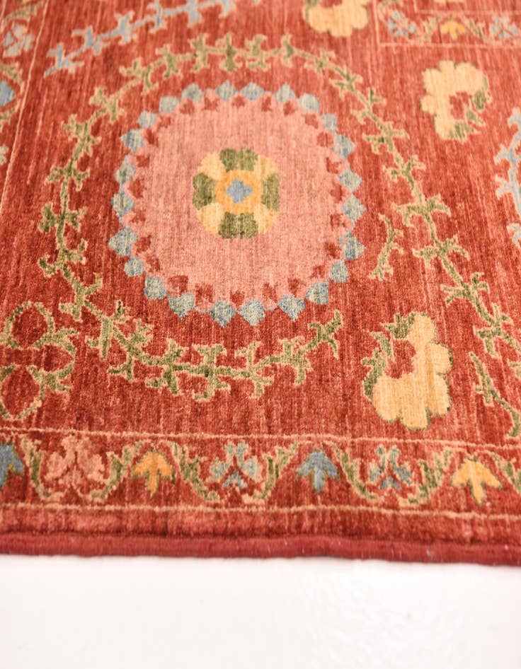 Detail image of  5' 3 x 6' 8  Hand Knotted Ariana Ziegler Oriental Rug