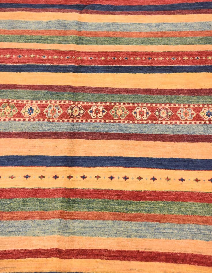 Detail image of  6' 9 x 9' 9  Hand Knotted Ariana Ziegler Rug