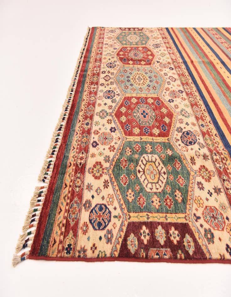 Detail image of  6' 9 x 9' 9  Hand Knotted Ariana Ziegler Rug