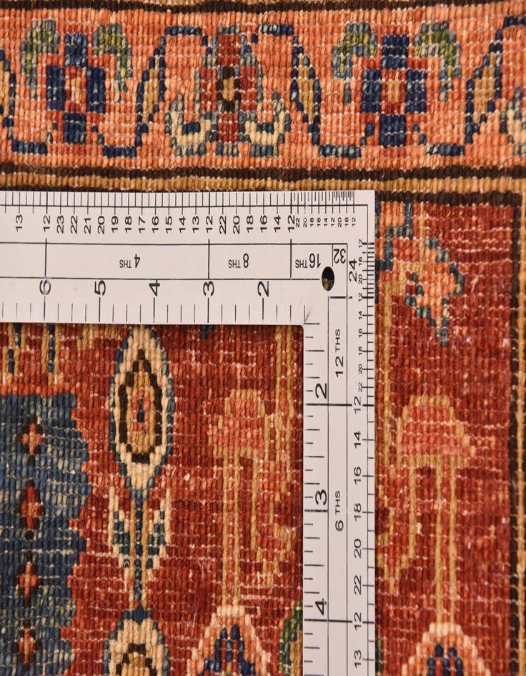 Detail image of  5' 10 x 8'  Hand Knotted Ariana Ziegler Rug