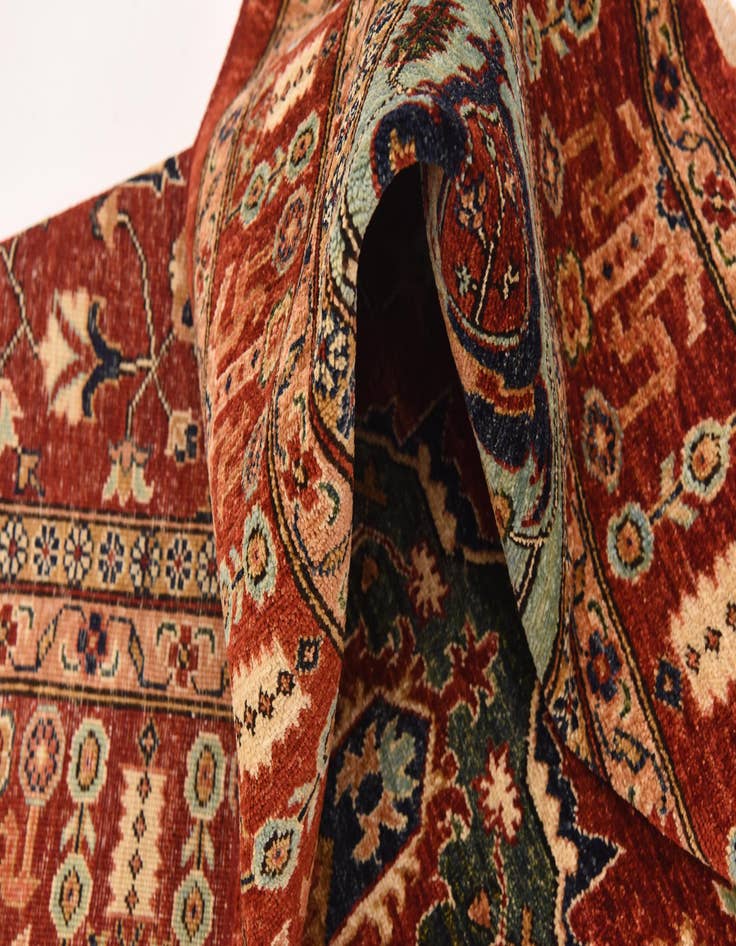 Detail image of  6' 1 x 8' 1  Hand Knotted Ariana Ziegler Rug