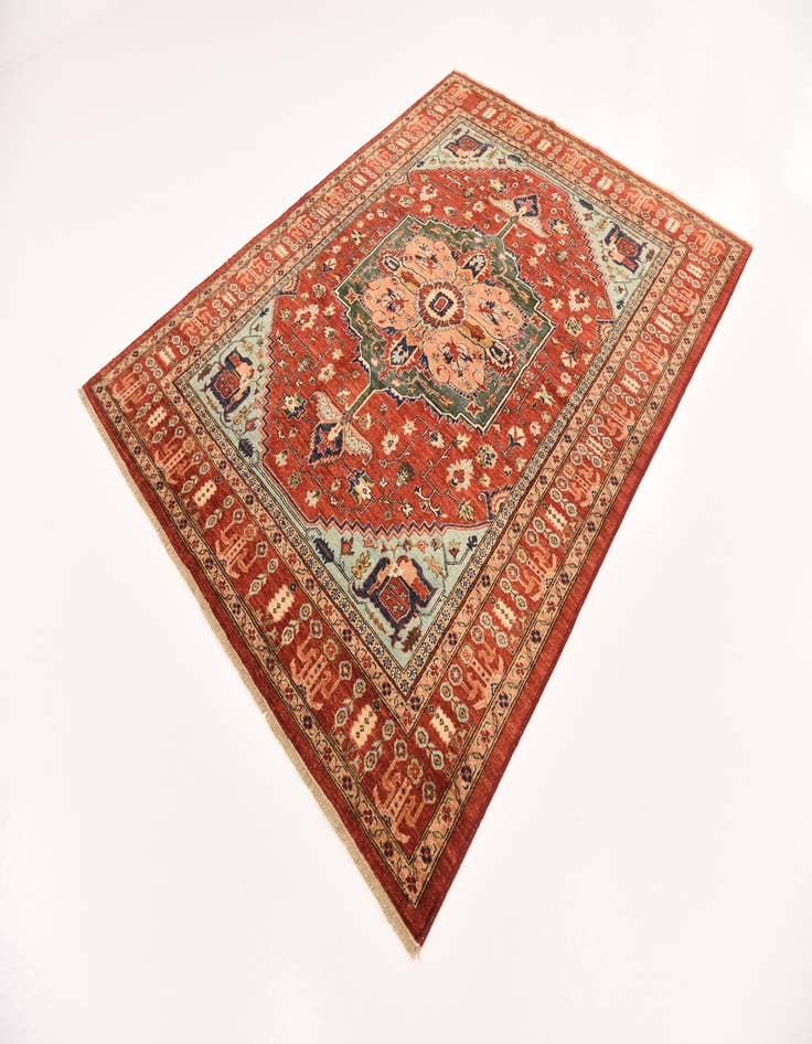 Detail image of  6' 1 x 8' 1  Hand Knotted Ariana Ziegler Rug