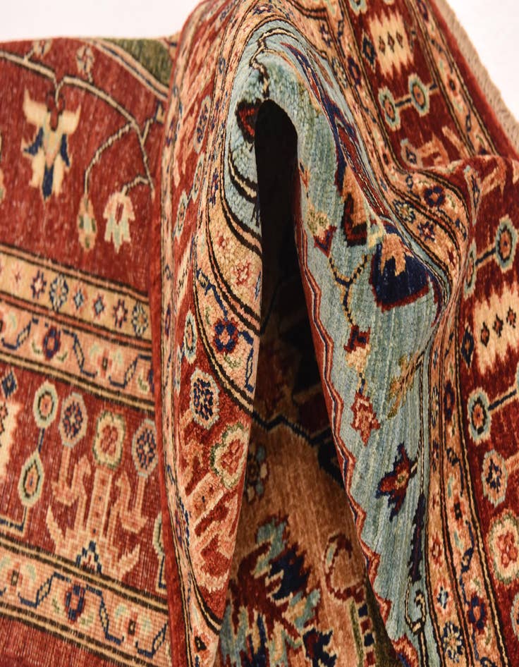 Detail image of  5' x 6' 7  Hand Knotted Ariana Ziegler Rug