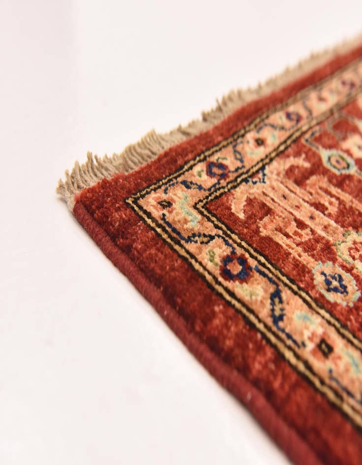 Detail image of  5' x 6' 7  Hand Knotted Ariana Ziegler Rug