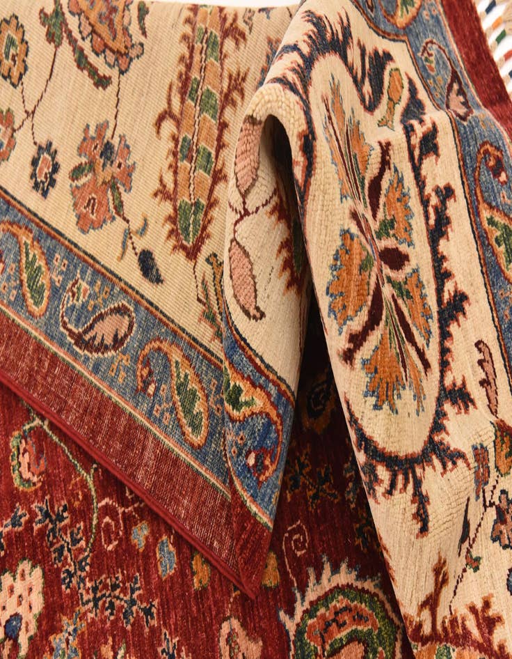 Detail image of  6' 9 x 9' 10  Hand Knotted Ariana Ziegler Rug