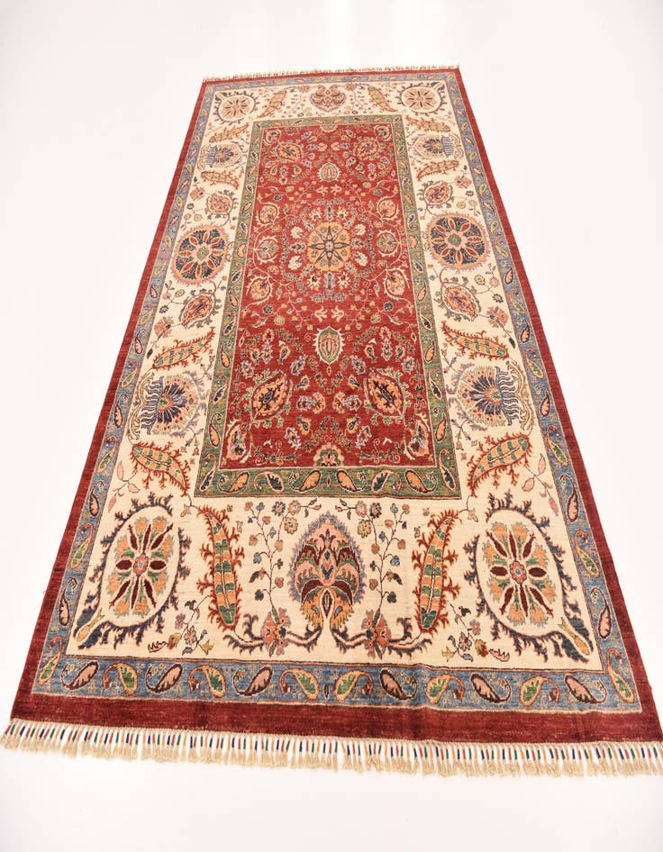 Detail image of  6' 9 x 9' 10  Hand Knotted Ariana Ziegler Rug