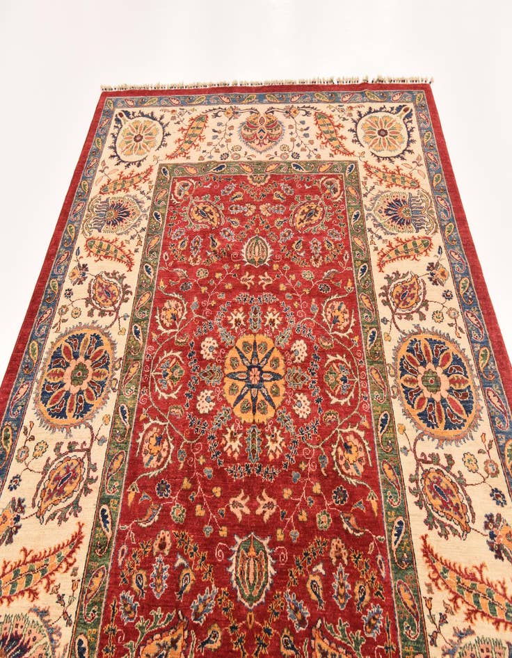 Detail image of  6' 9 x 9' 8  Hand Knotted Ariana Ziegler Rug