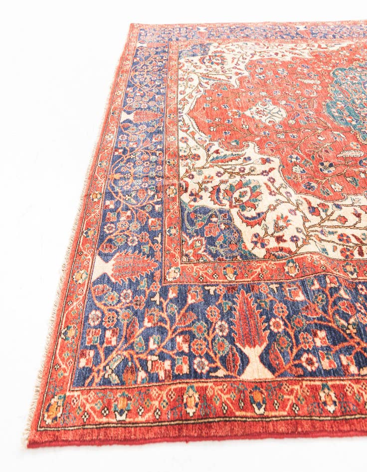 Detail image of  6' 6 x 10' 1  Hand Knotted Ariana Ziegler Oriental Rug