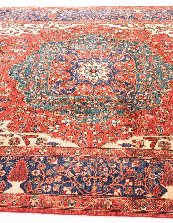 Detail image of  6' 6 x 10' 1  Hand Knotted Ariana Ziegler Oriental Rug