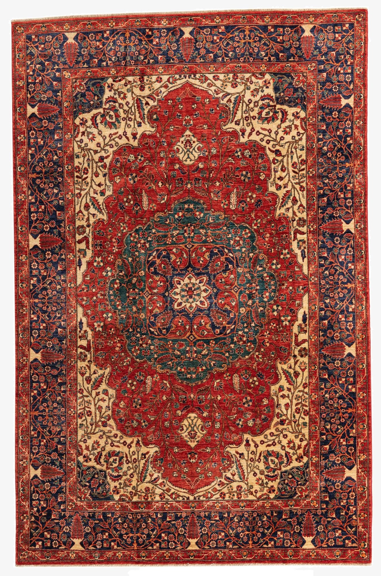  6' 6 x 10' 1  Hand Knotted Ariana Ziegler Oriental Rug