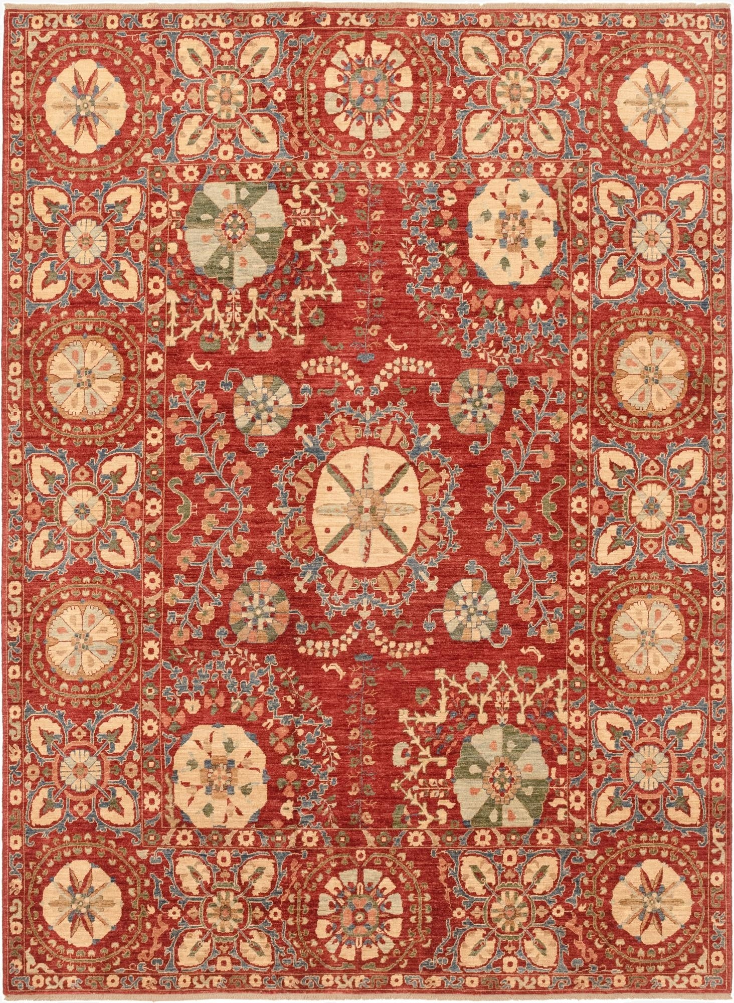  6' 5 x 8' 10  Hand Knotted Ariana Ziegler Oriental Rug