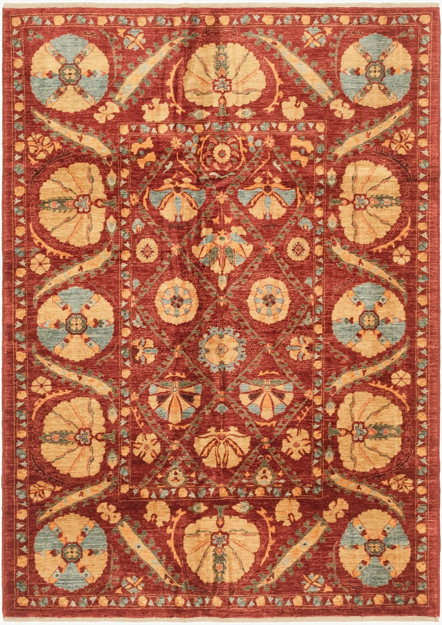  5' 8 x 7' 11  Hand Knotted Ariana Ziegler Oriental Rug