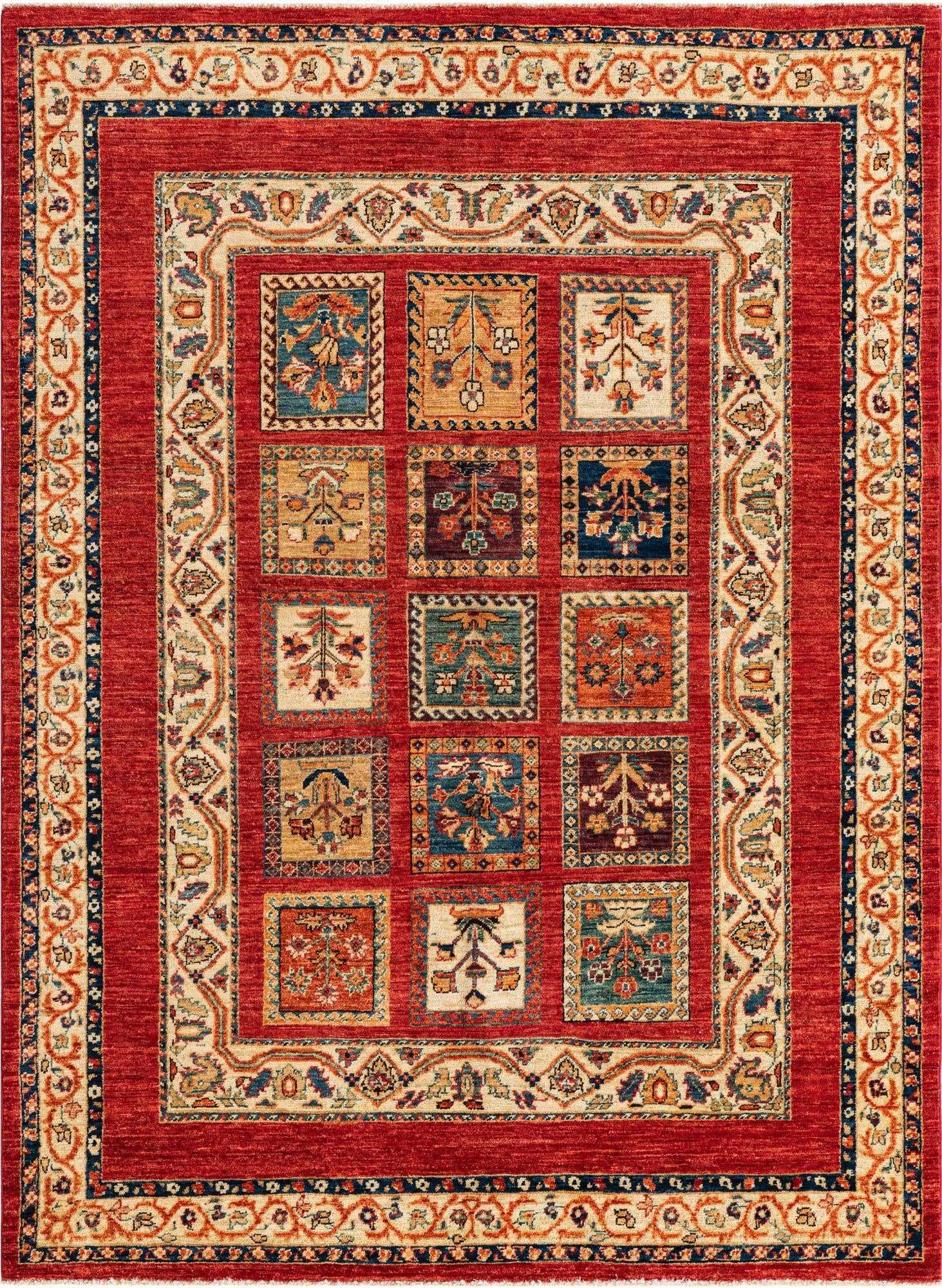  4' 9 x 6' 7  Hand Knotted Ariana Ziegler Oriental Rug