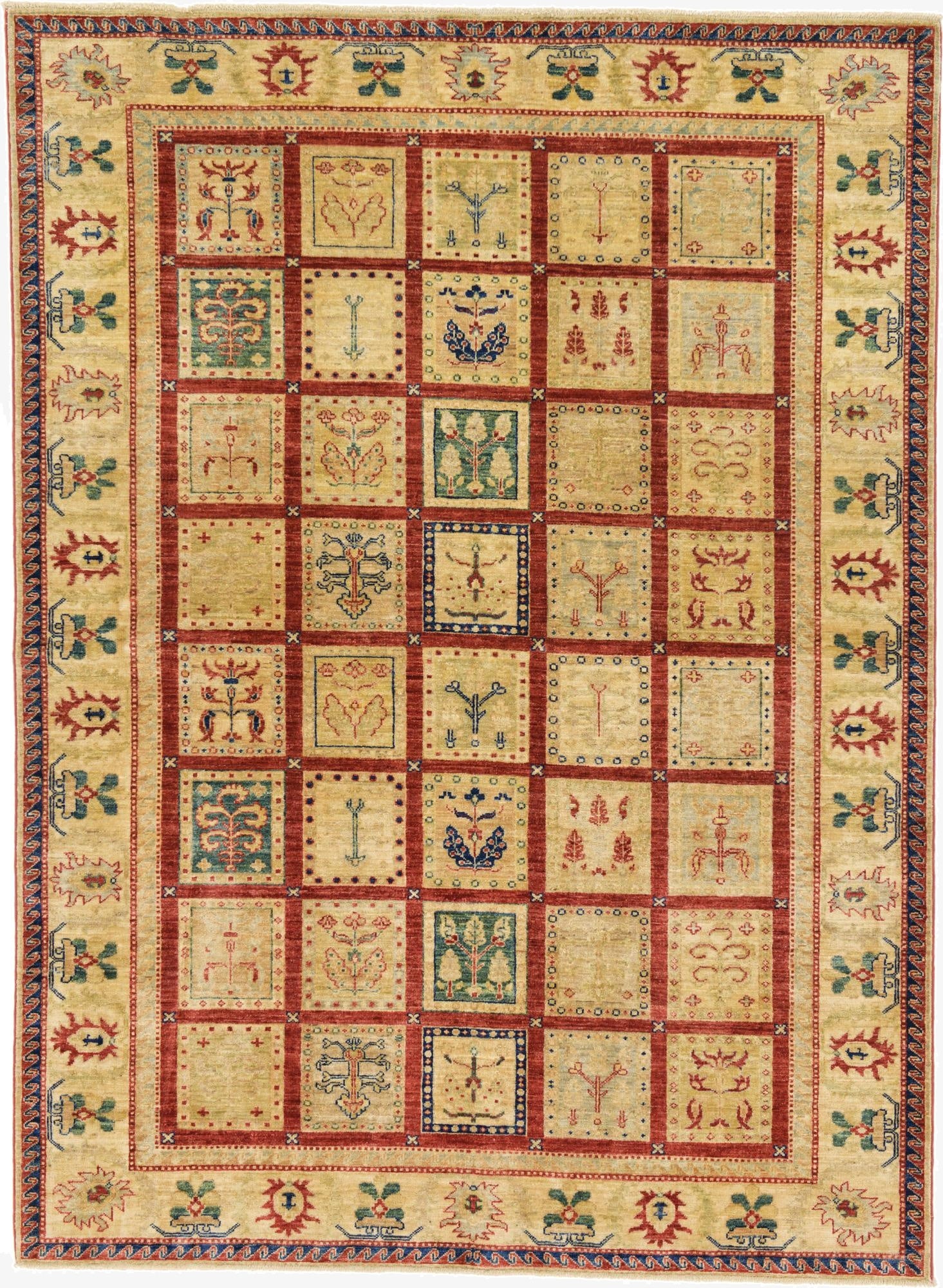  5' 8 x 7' 9  Hand Knotted Ariana Ziegler Oriental Rug