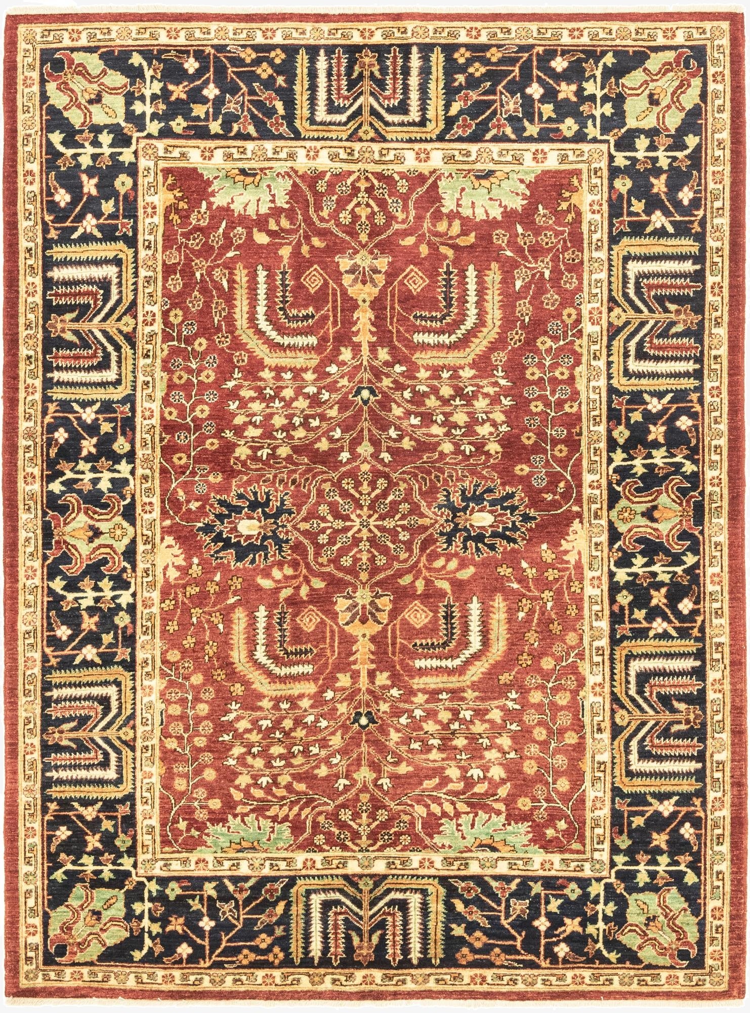  5' 9 x 7' 9  Hand Knotted Ariana Ziegler Rug