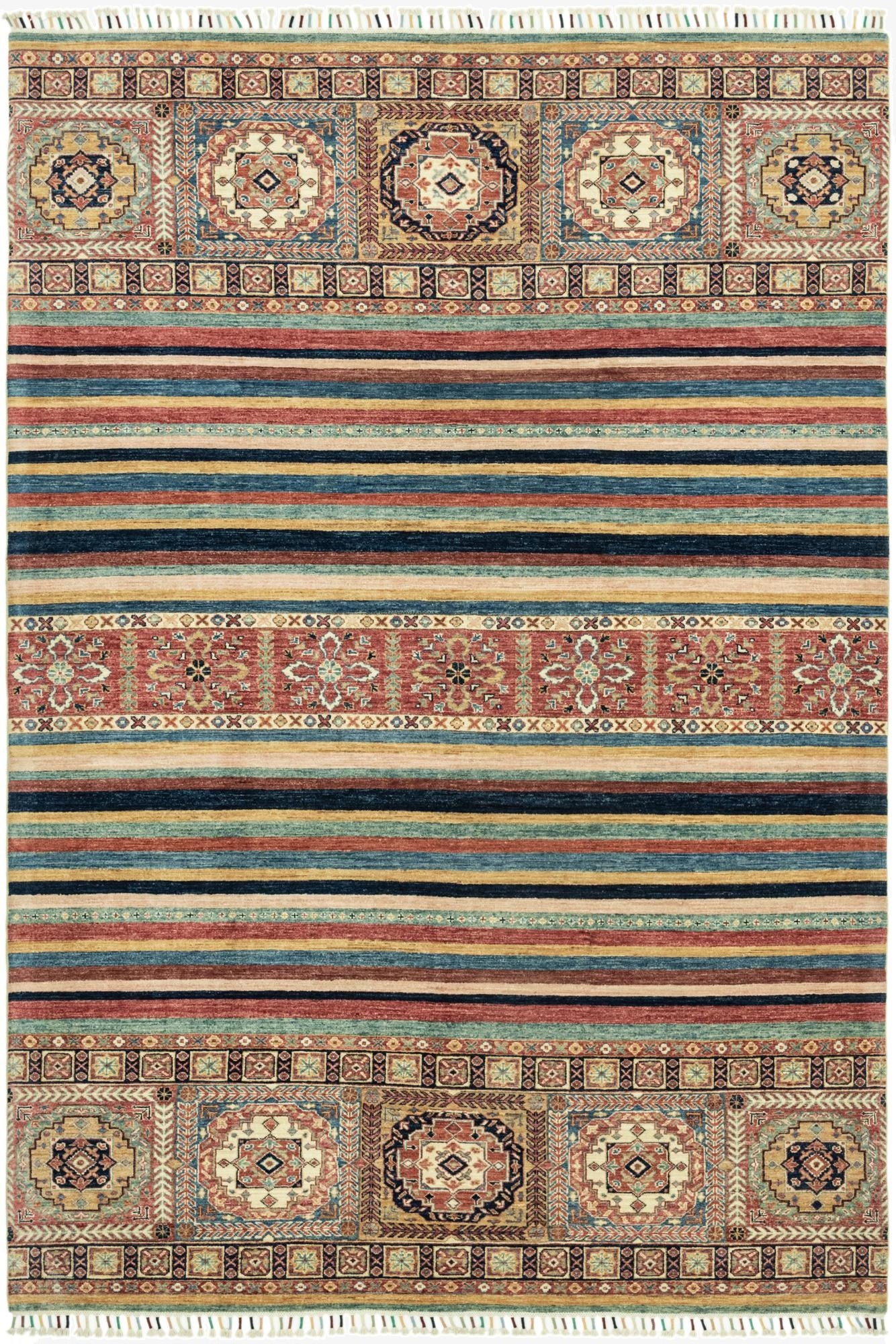  6' 8 x 9' 7  Hand Knotted Ariana Ziegler Wool Rug