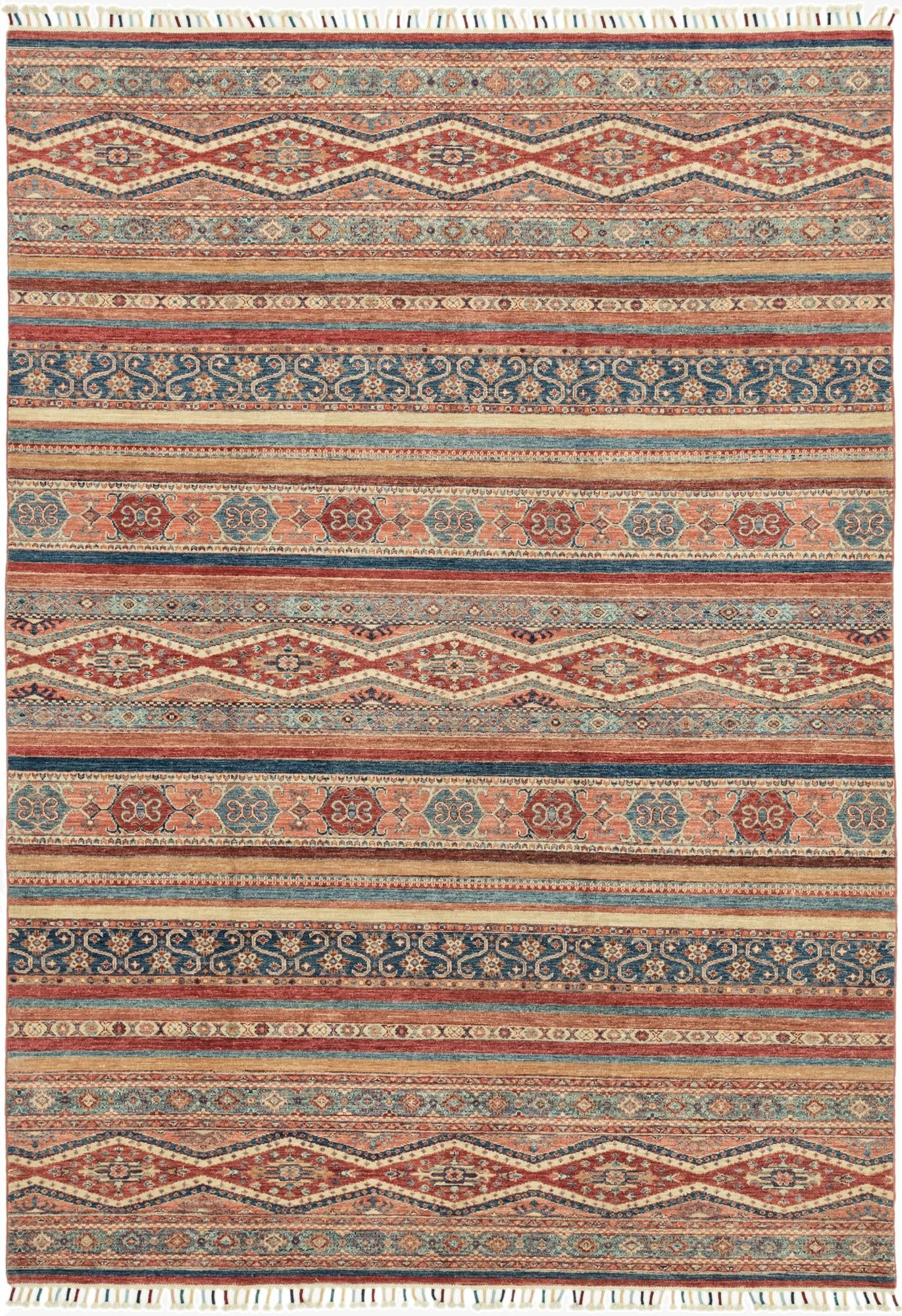  6' 7 x 9' 8  Hand Knotted Ariana Ziegler Wool Rug