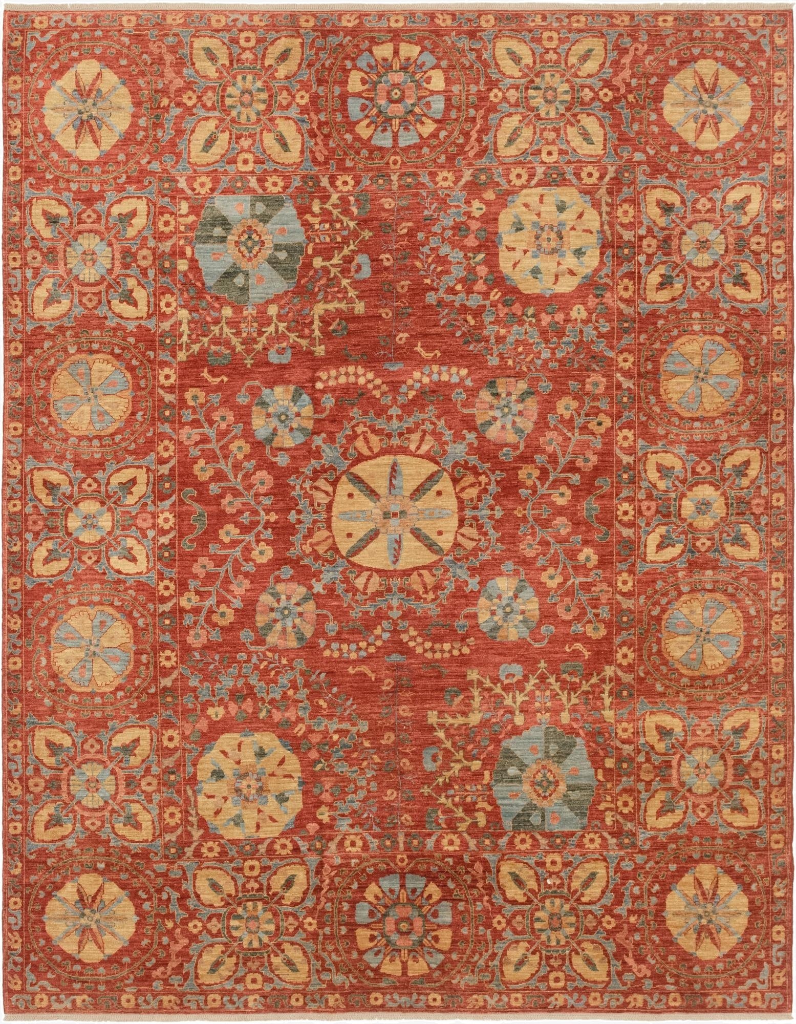  6' 7 x 8' 4  Hand Knotted Ariana Ziegler Oriental Rug