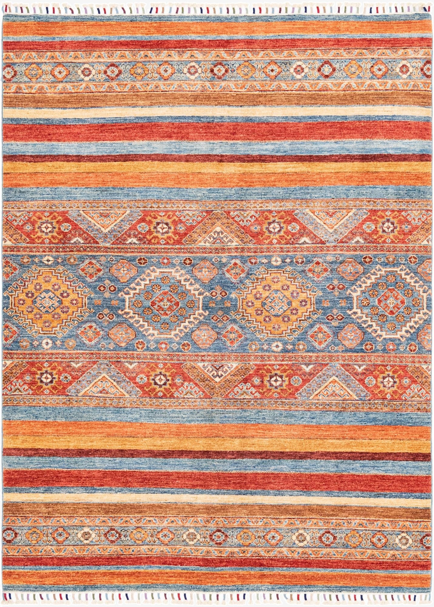  4' 9 x 6' 8  Hand Knotted Ariana Ziegler Rug