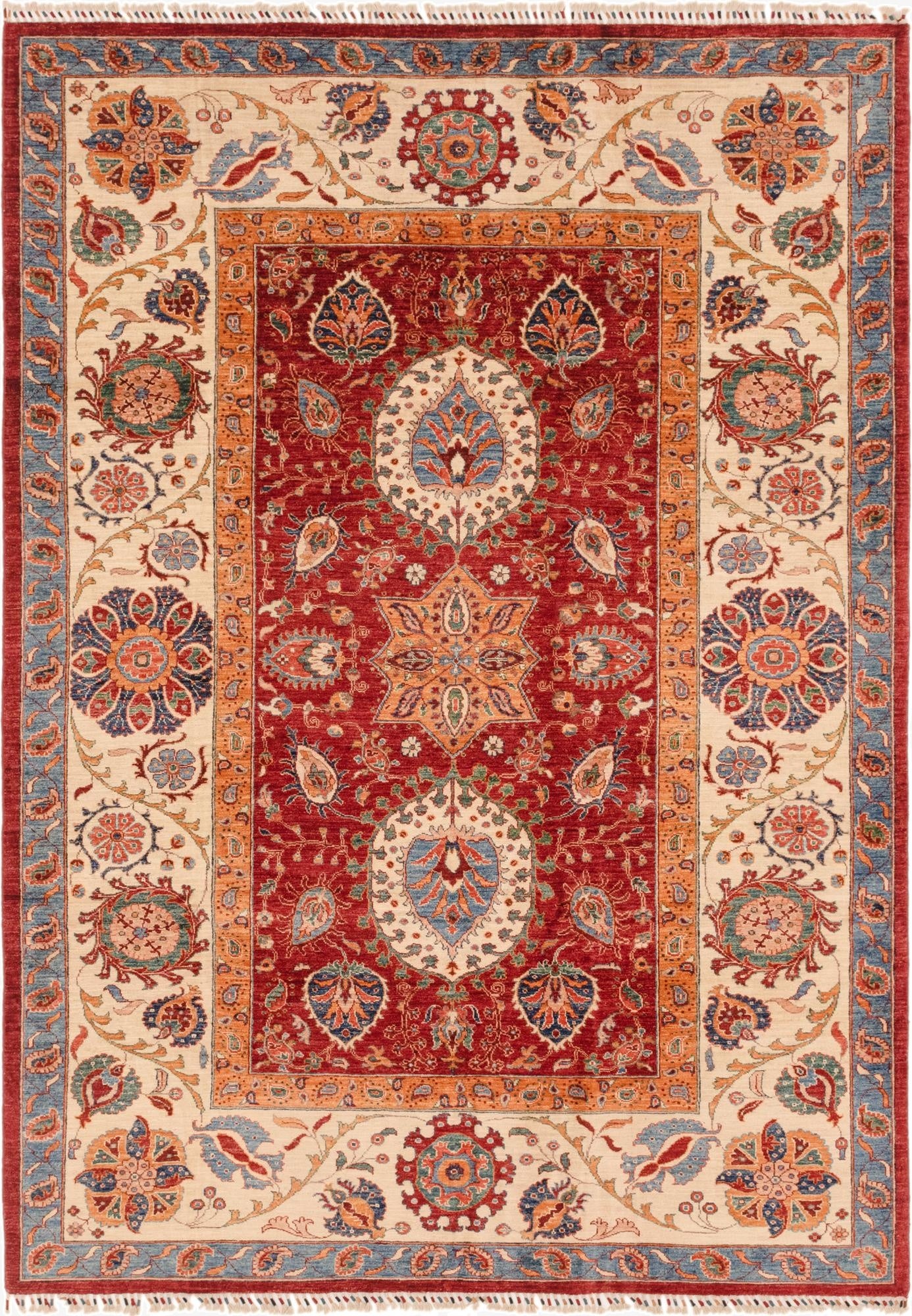  6' 10 x 9' 8  Hand Knotted Ariana Ziegler Rug