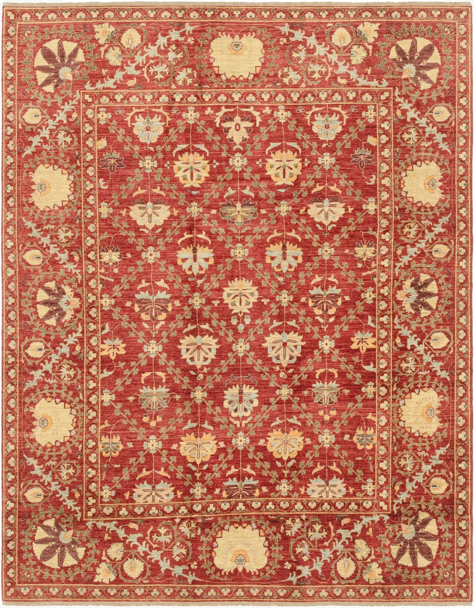  6' 7 x 8' 4  Hand Knotted Ariana Ziegler Oriental Rug