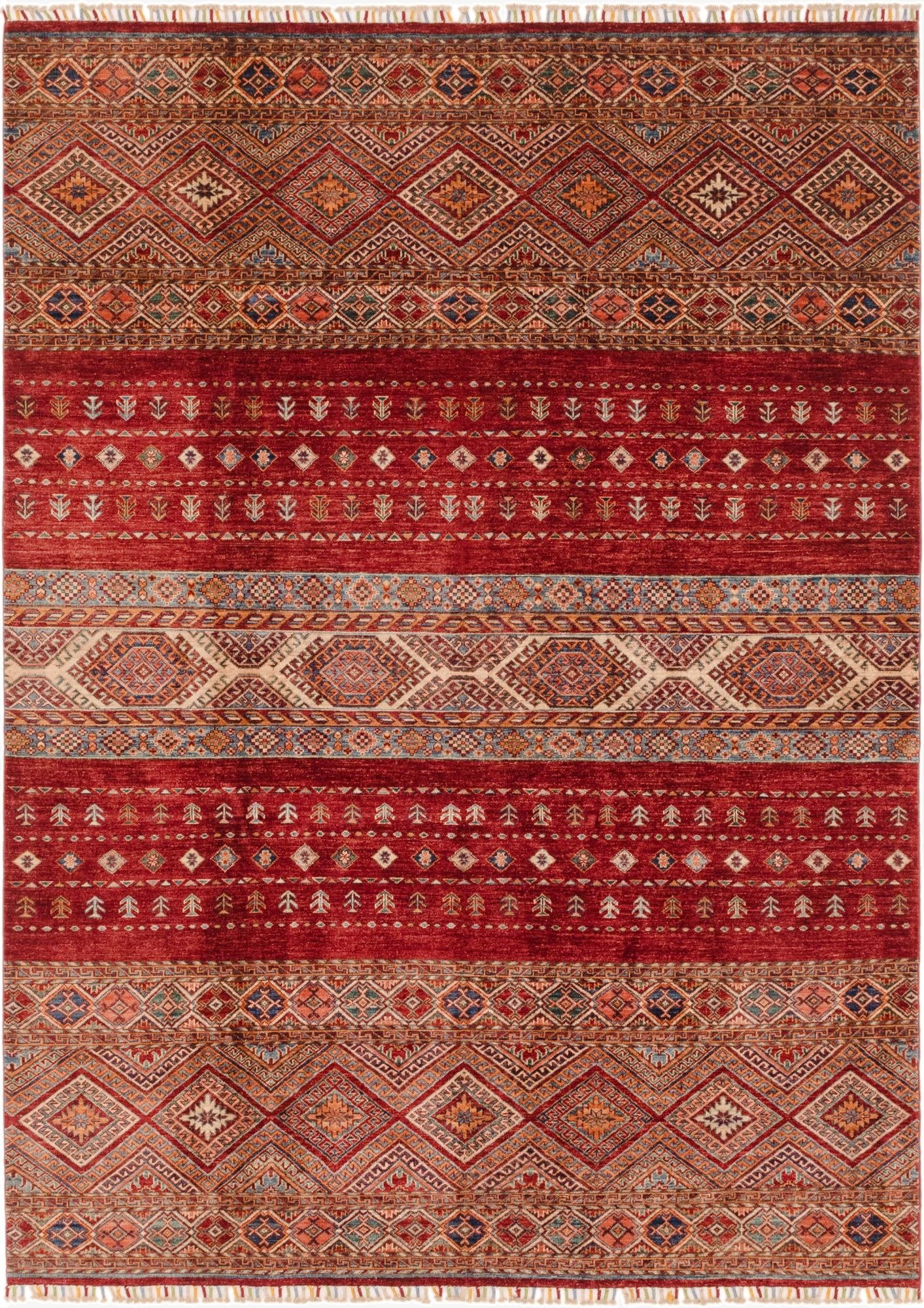 6' 10 x 9' 5  Hand Knotted Ariana Ziegler Rug