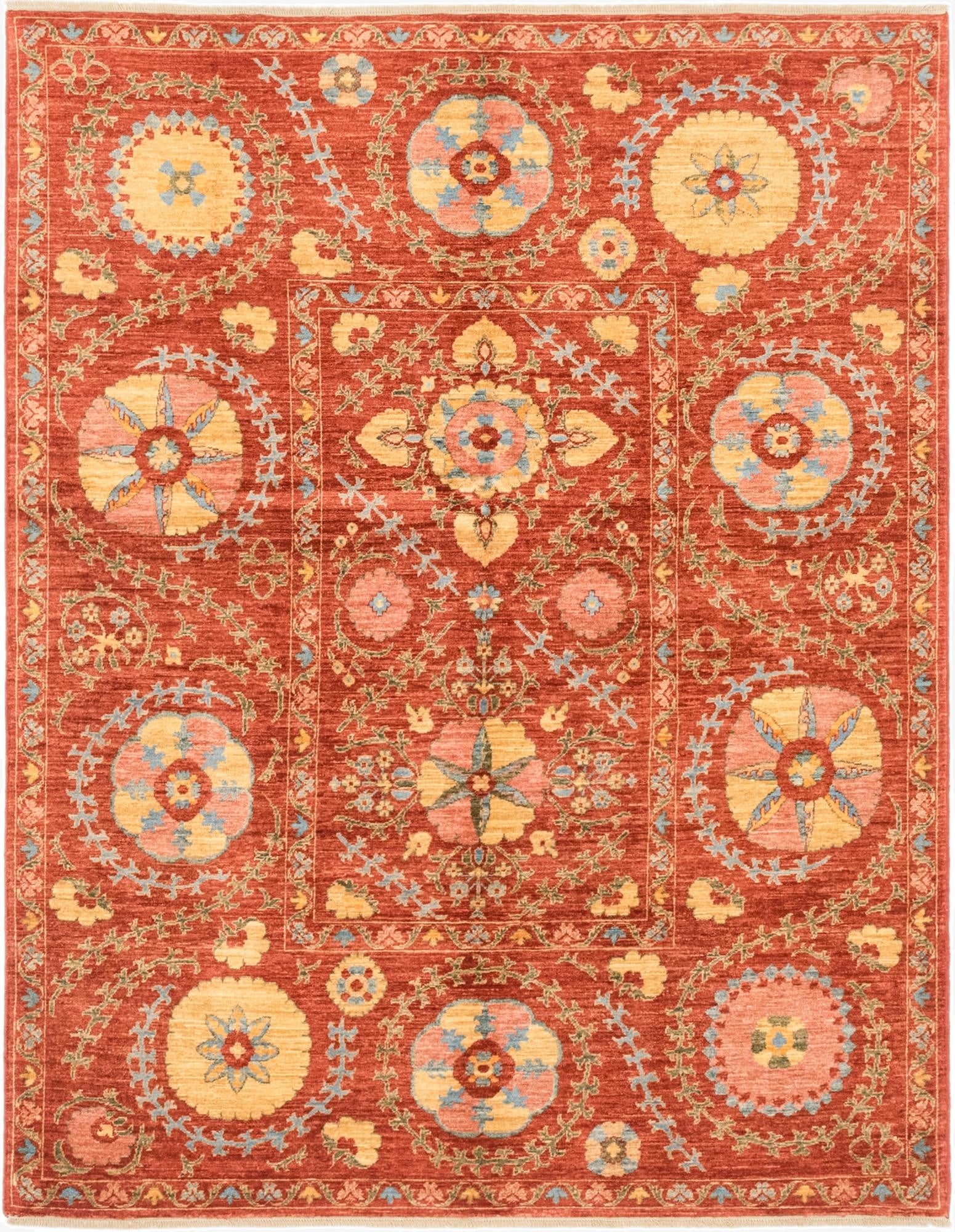  5' 3 x 6' 8  Hand Knotted Ariana Ziegler Oriental Rug