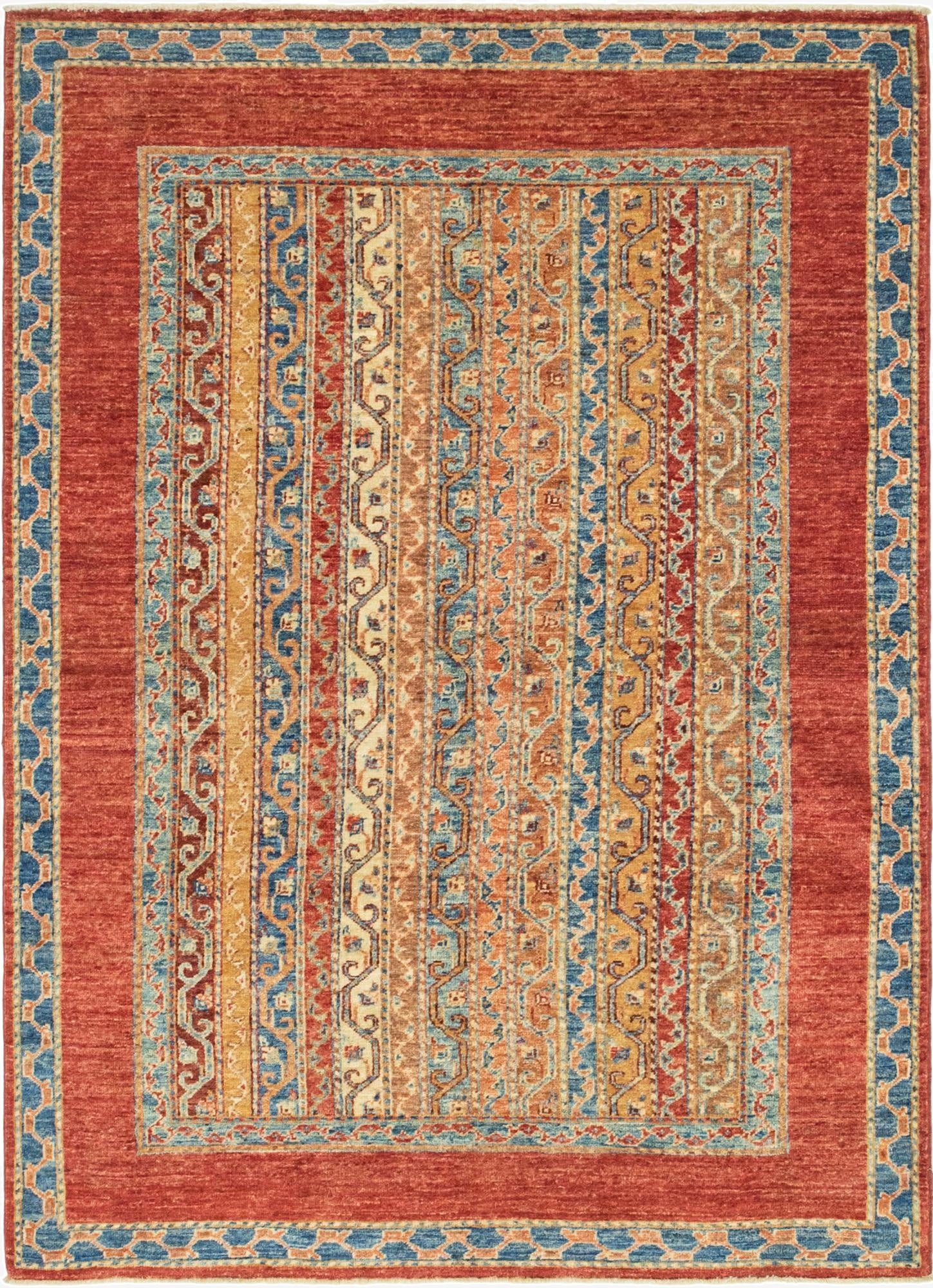  4' 2 x 5' 10  Hand Knotted Ariana Ziegler Rug