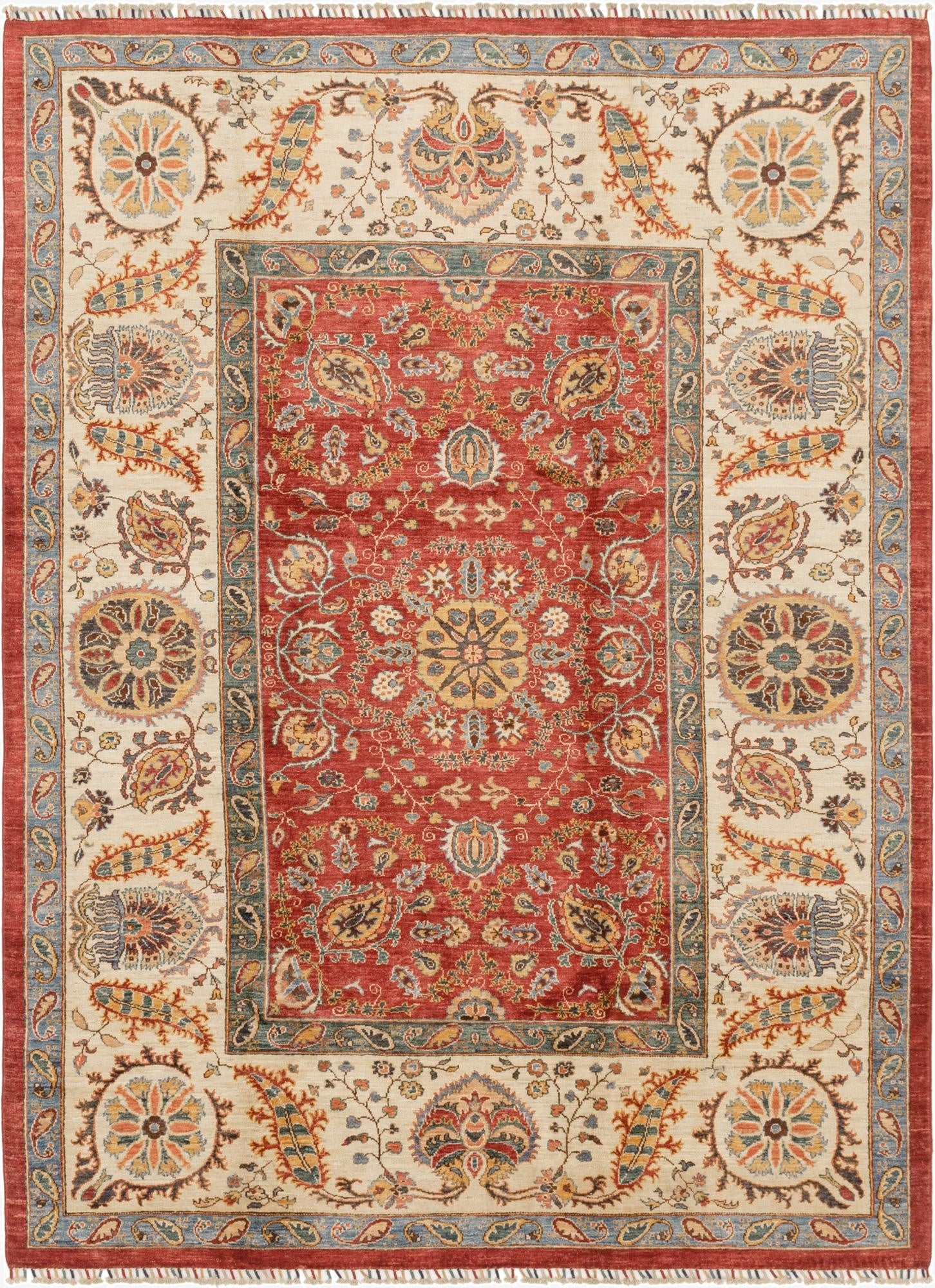  6' 11 x 9' 5  Hand Knotted Ariana Ziegler Rug