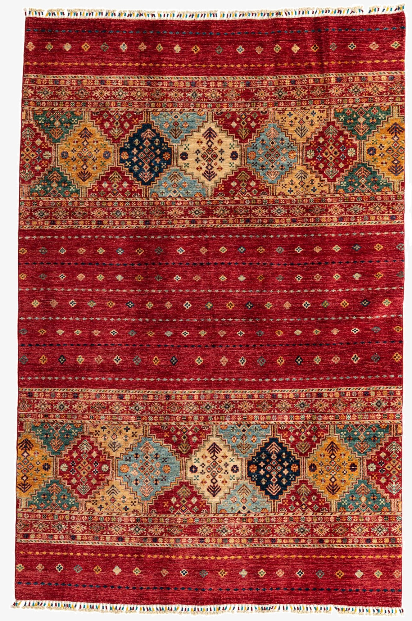  6' 4 x 9' 7  Hand Knotted Ariana Ziegler Oriental Rug