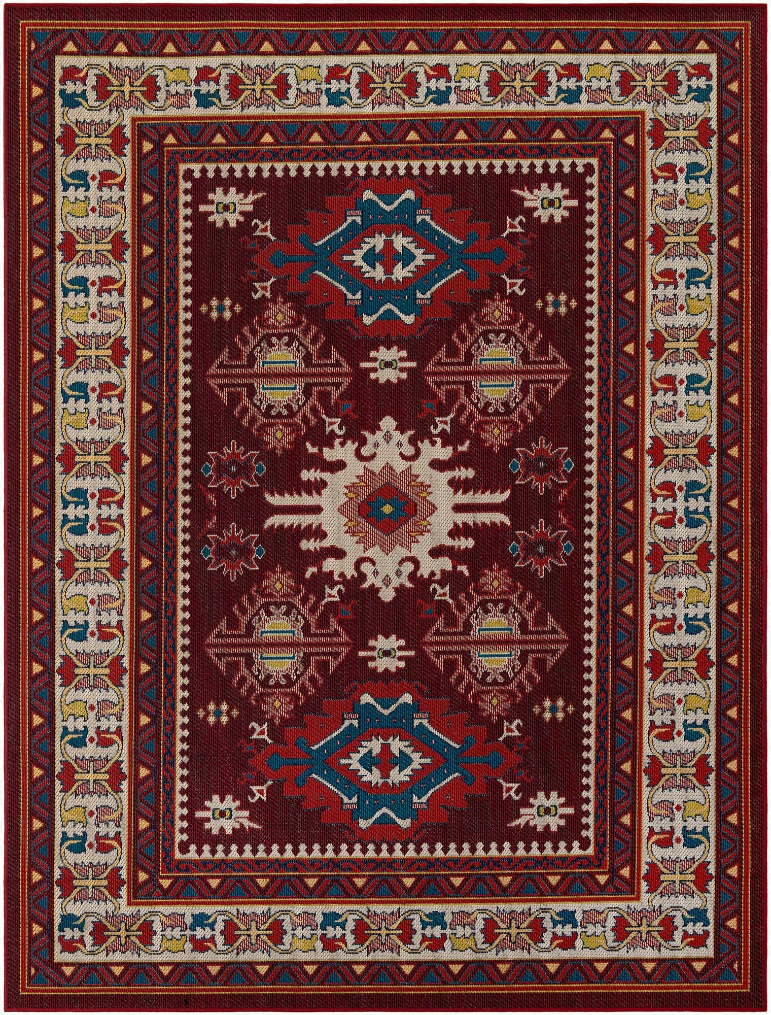  7' 10 x 10'  Washable Baja Indoor / Outdoor Rug