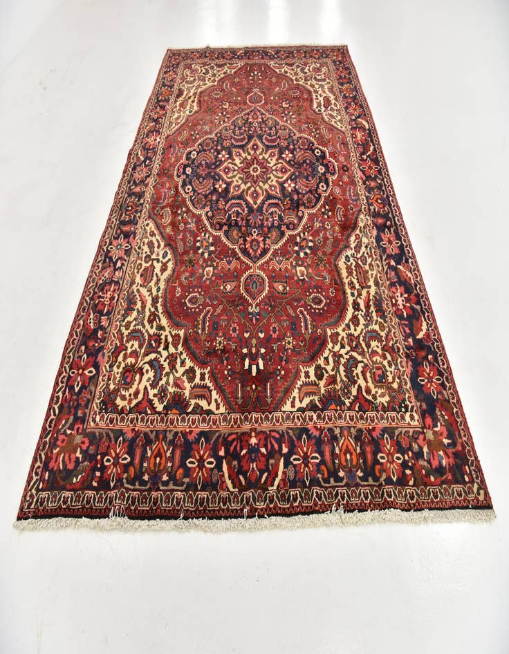 Detail image of  7' x 11'  Hand Knotted Bakhtiar Persian Wool Rug