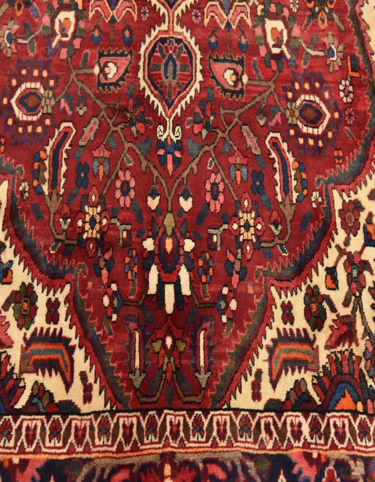 Detail image of  7' x 11'  Hand Knotted Bakhtiar Persian Wool Rug