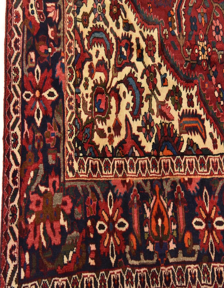 Detail image of  7' x 11'  Hand Knotted Bakhtiar Persian Wool Rug